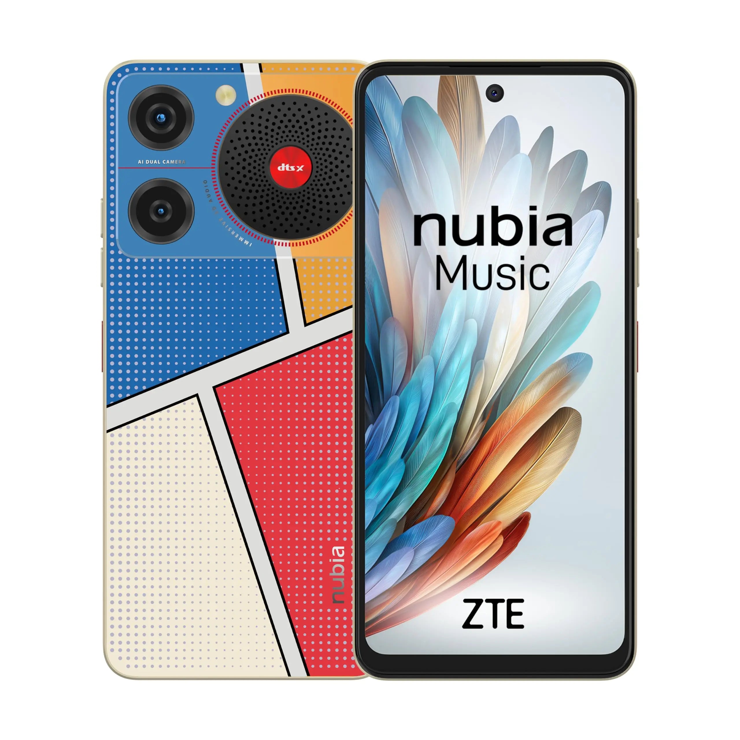 Nubia MusicSonido DTS: X Ultra, 4GB RAM (+4GB RAM Virtual), 128GB ROM, Color Pop Art - La zona Apple