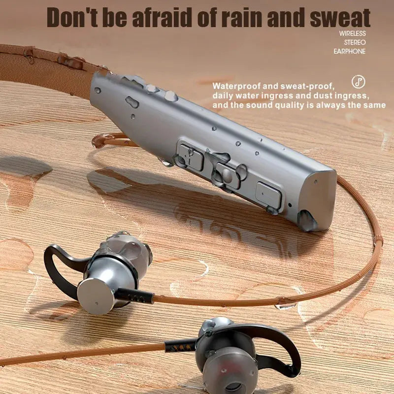 Auriculares magnéticos con Bluetooth, audífonos deportivos inalámbricos para colgar en el cuello con micrófono - La zona Apple