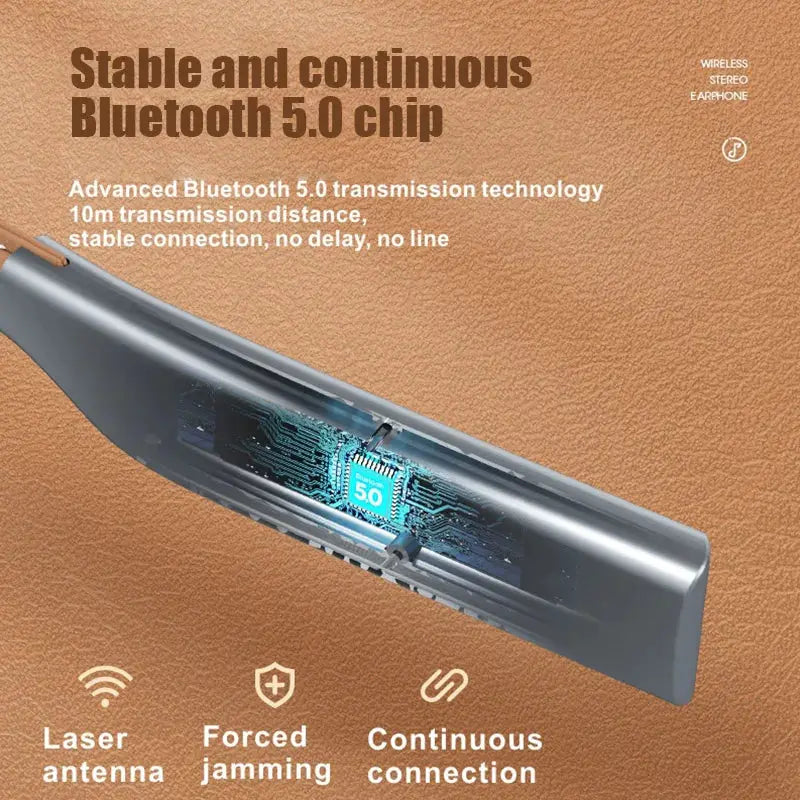 Auriculares magnéticos con Bluetooth, audífonos deportivos inalámbricos para colgar en el cuello con micrófono - La zona Apple