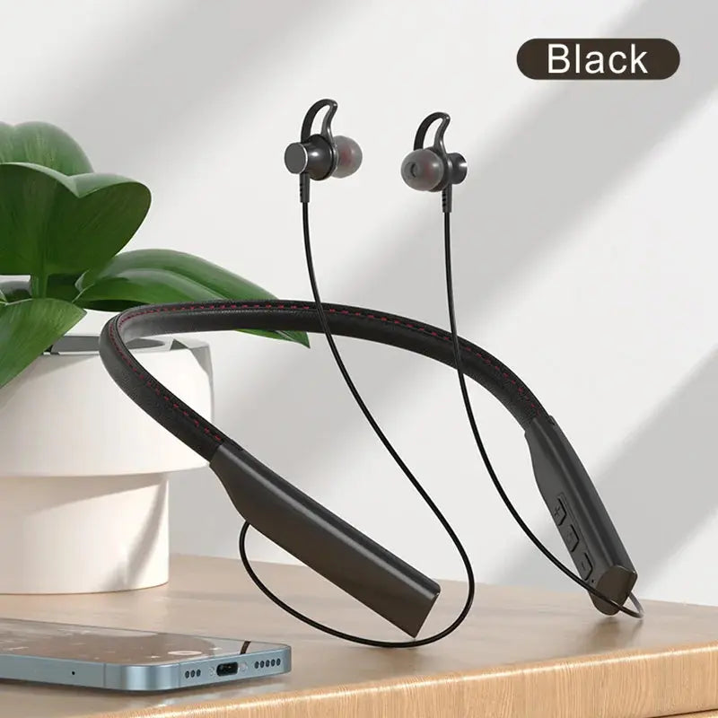 Auriculares magnéticos con Bluetooth, audífonos deportivos inalámbricos para colgar en el cuello con micrófono - La zona Apple