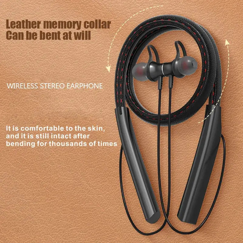 Auriculares magnéticos con Bluetooth, audífonos deportivos inalámbricos para colgar en el cuello con micrófono - La zona Apple