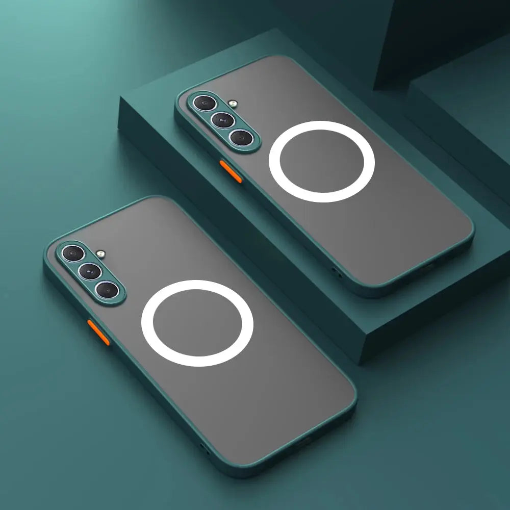 Magsafe-funda de teléfono con carga inalámbrica, carcasa A prueba de golpes, armadura mate para PC, Samsung Galaxy A14, A34, A54, 5G, Samung A 14, 34, 54, 5G - La zona Apple