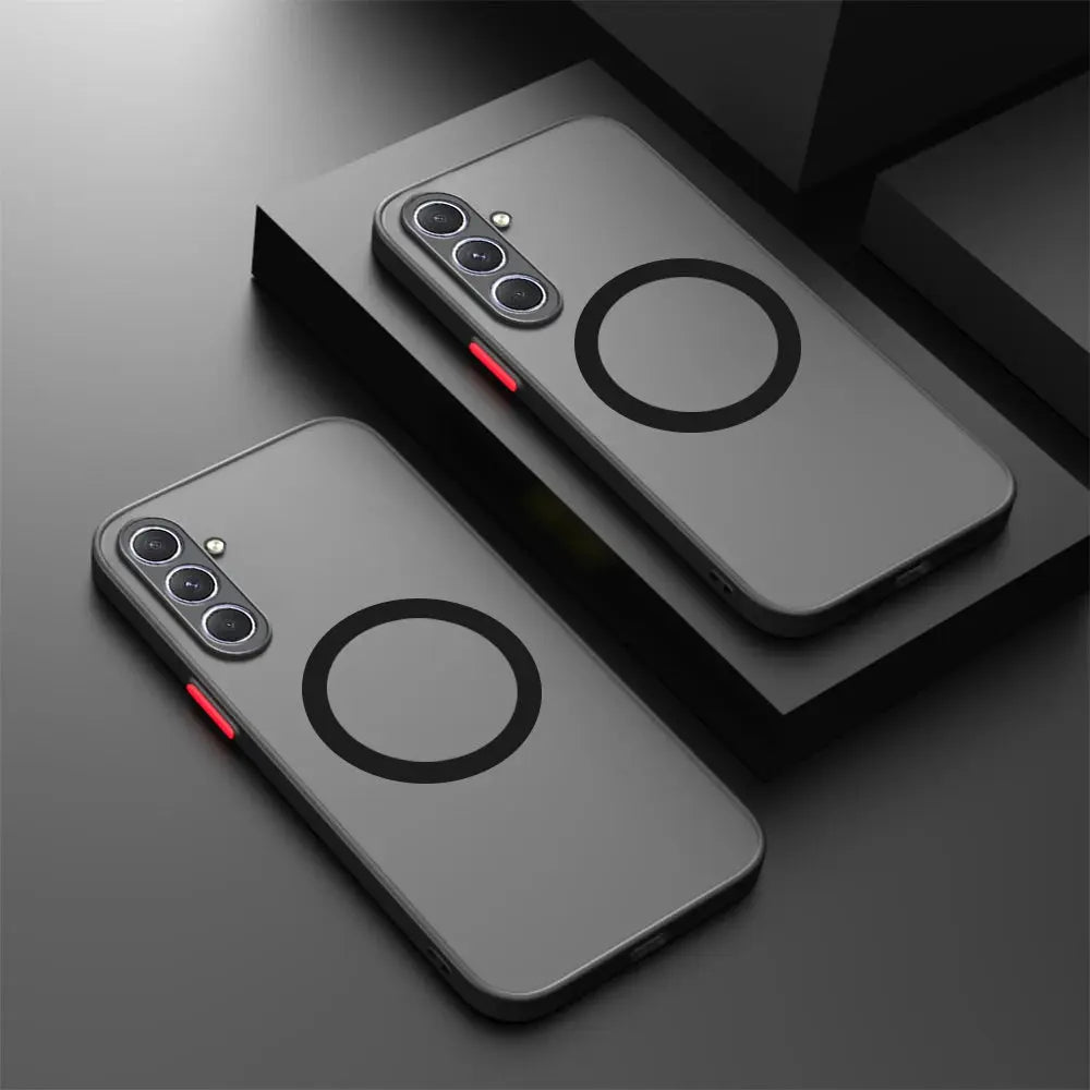 Magsafe-funda de teléfono con carga inalámbrica, carcasa A prueba de golpes, armadura mate para PC, Samsung Galaxy A14, A34, A54, 5G, Samung A 14, 34, 54, 5G - La zona Apple