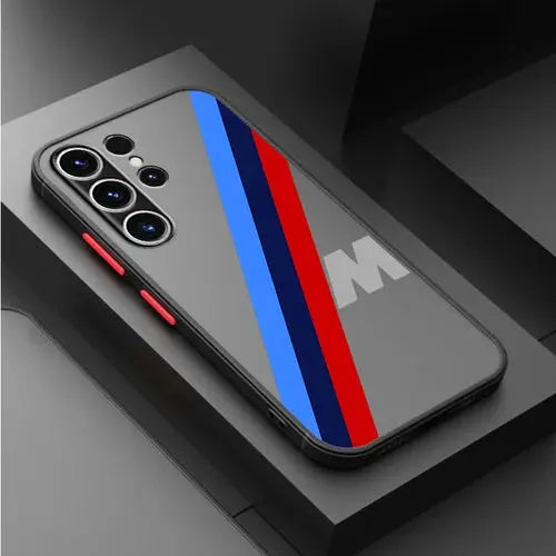 Funda para teléfono con logotipo M para Samsung Galaxy S24 Ultra S23 Ultra S20 S21 S22 FE S20 FE, carcasa suave mate - La zona Apple