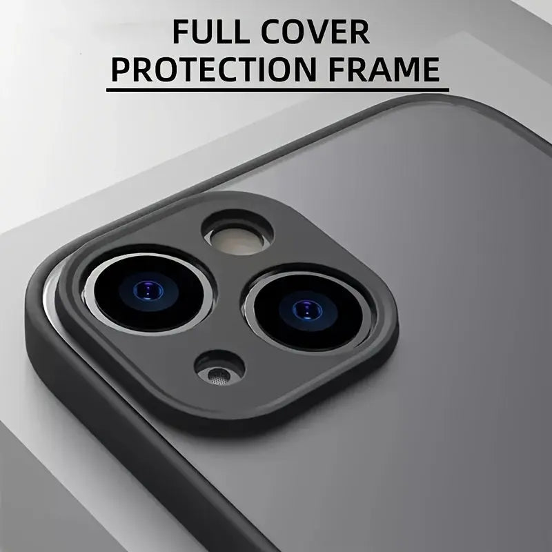 2pcs Funda para Teléfono Móvil con Sensación de Piel Material PC Adecuada para iPhone 11 13 12 14 15 Pro Max Mini Funda Antigolpes para Teléfono Móvil Adecuada para iPhone XS Max X XR 6 15 7 8 Plus - La zona Apple