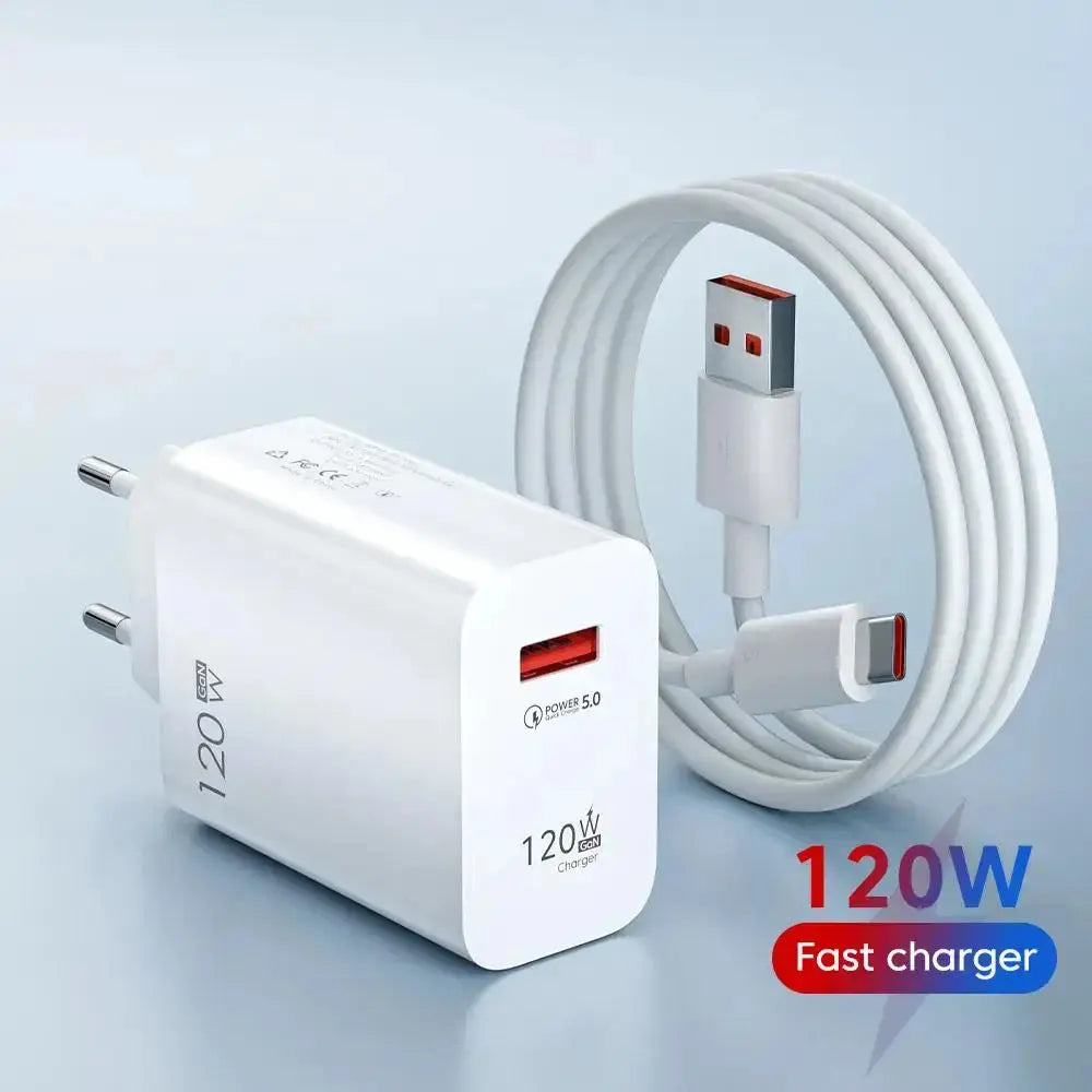 120W GaN USB Charger Fast Charging High Speed Charger QC 3.0 Mobile Phone Adapter for iPhone 15 Xiaomi Huawei Samsung oneplus - La zona Apple