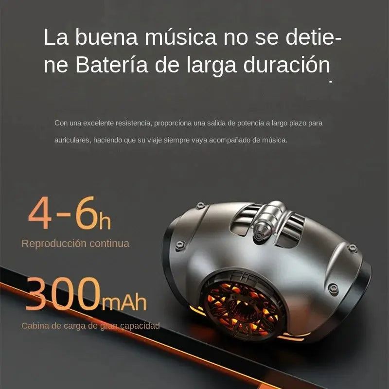 2022 Nuevos auriculares inalámbricos en forma de mech de metal Bluetooth 5.3+GBR Efecto de luz+Super Sound+ENC Call Noise Canceling Game Earphone Tws - La zona Apple