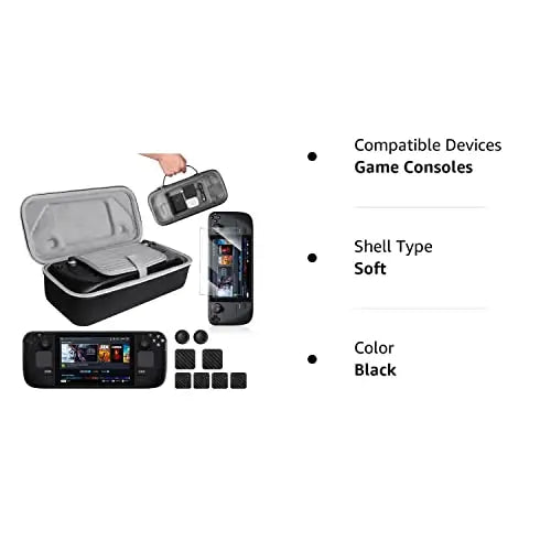 Funda Compatible con el Steam Deck, Kit de Accesorios con Bolsa de Viaje, Protector de Pantalla, Funda Protectora de Silicona, Protección del Touchpad y Mucho Más. - La zona Apple