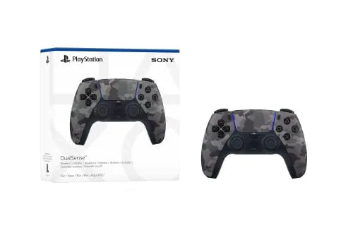 PlayStation - Mando Inalámbrico DualSense Grey Camo | Mando Original Sony para PS5 con Retroalimentación Háptica y gatillos Adaptativos - Color Camuflaje Gris - La zona Apple
