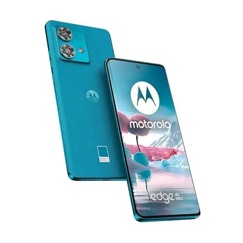 Motorola edge 40 neo, 12/256 GB, pantalla 6.55" pOLED 144Hz, IP 68, cámara 50MP ultra pixel, IOS, carga 68W TurboPower, Dolby Atmos® audio, Android 13, batería 5000 mAh, dual SIM, Azul (Versión ES/PT) - La zona Apple