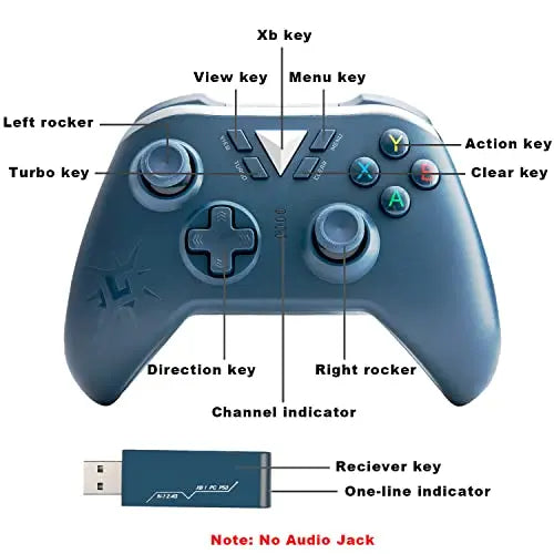 Mando inalámbrico para Xbox One, Controlador Compatible con Xbox One, Xbox One S, Xbox One X, Xbox Series X, Wireless Controller PS3 y Windows PC Gamepad (Blue) - La zona Apple