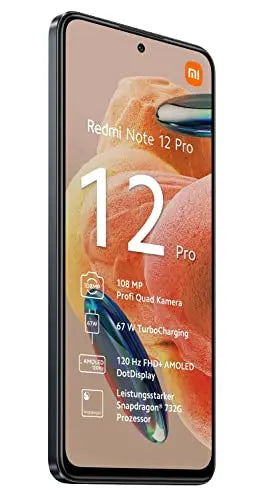 Smartphone Xiaomi Redmi Note 12 Pro 8GB/ 256GB/ 6.67"/ Negro Medianoche - La zona Apple
