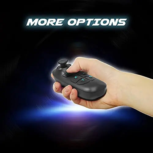 Gafas Realidad Virtual Profesionales + Guía de Juegos Realidad Virtual gratuitos. con Mando Bluetooth y Acabados en Tela. Compatible con Android y iPhone -Gafas VR para movil Gafas 3D - La zona Apple