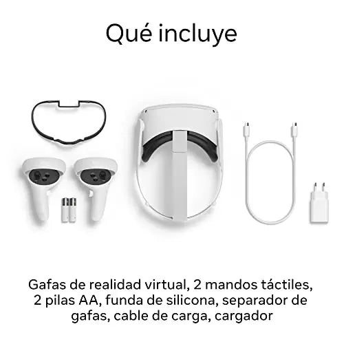 Meta Quest 2 - Gafas de realidad virtual avanzada, todo en uno, 128 GB - La zona Apple