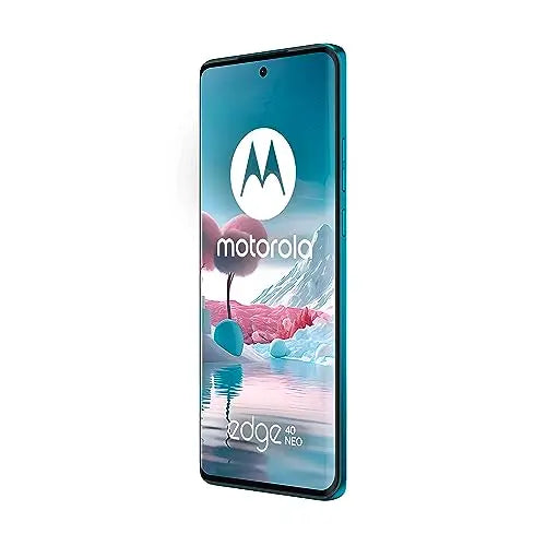 Motorola edge 40 neo, 12/256 GB, pantalla 6.55" pOLED 144Hz, IP 68, cámara 50MP ultra pixel, IOS, carga 68W TurboPower, Dolby Atmos® audio, Android 13, batería 5000 mAh, dual SIM, Azul (Versión ES/PT) - La zona Apple