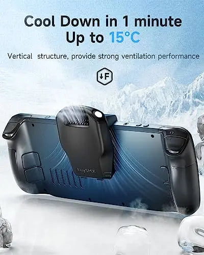 Ventilador Radiador de Steam Deck, EasySMX D10 Steam Deck Enfriador de Ventilador con Peso Ligero, Batería Recargable, 3 Velocidades de Viento y Diseño Silencioso - La zona Apple
