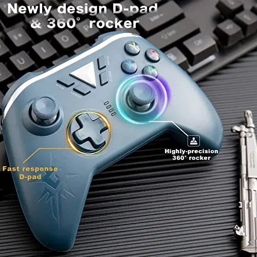 Mando inalámbrico para Xbox One, Controlador Compatible con Xbox One, Xbox One S, Xbox One X, Xbox Series X, Wireless Controller PS3 y Windows PC Gamepad (Blue) - La zona Apple