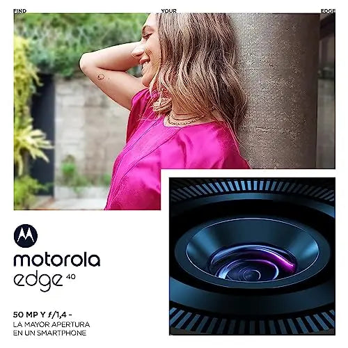 Motorola Edge 40, 5G, 8+256GB, Bateria 4400mAh, Cámara 50MP, magenta - La zona Apple