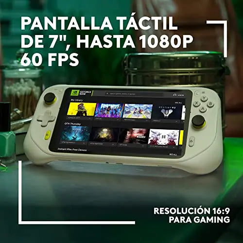 Logitech G Cloud Gaming Handheld, Consola Portátil con Batería de Larga Duración, Pantalla Táctil 1080P de 7 in, diseño ligero, Xbox Cloud Gaming, NVIDIA GeForce NOW, Google Play, Enchufe EU, Blanco - La zona Apple