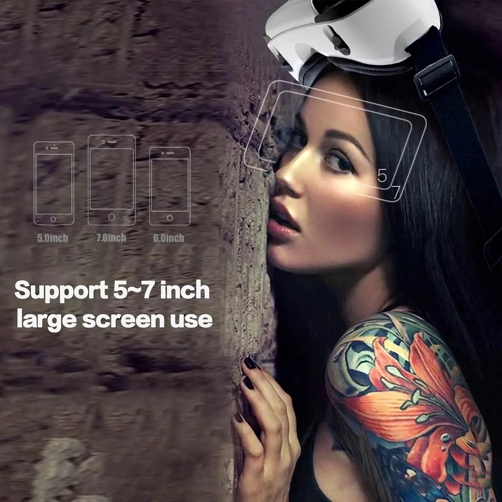 Gafas VR,Compatible con Phone y Android Phone,VR Gafas de Realidad Virtual - Disfruta de los Mejores Juegos y Videos RV 3D, 2K Gafas VR - La zona Apple