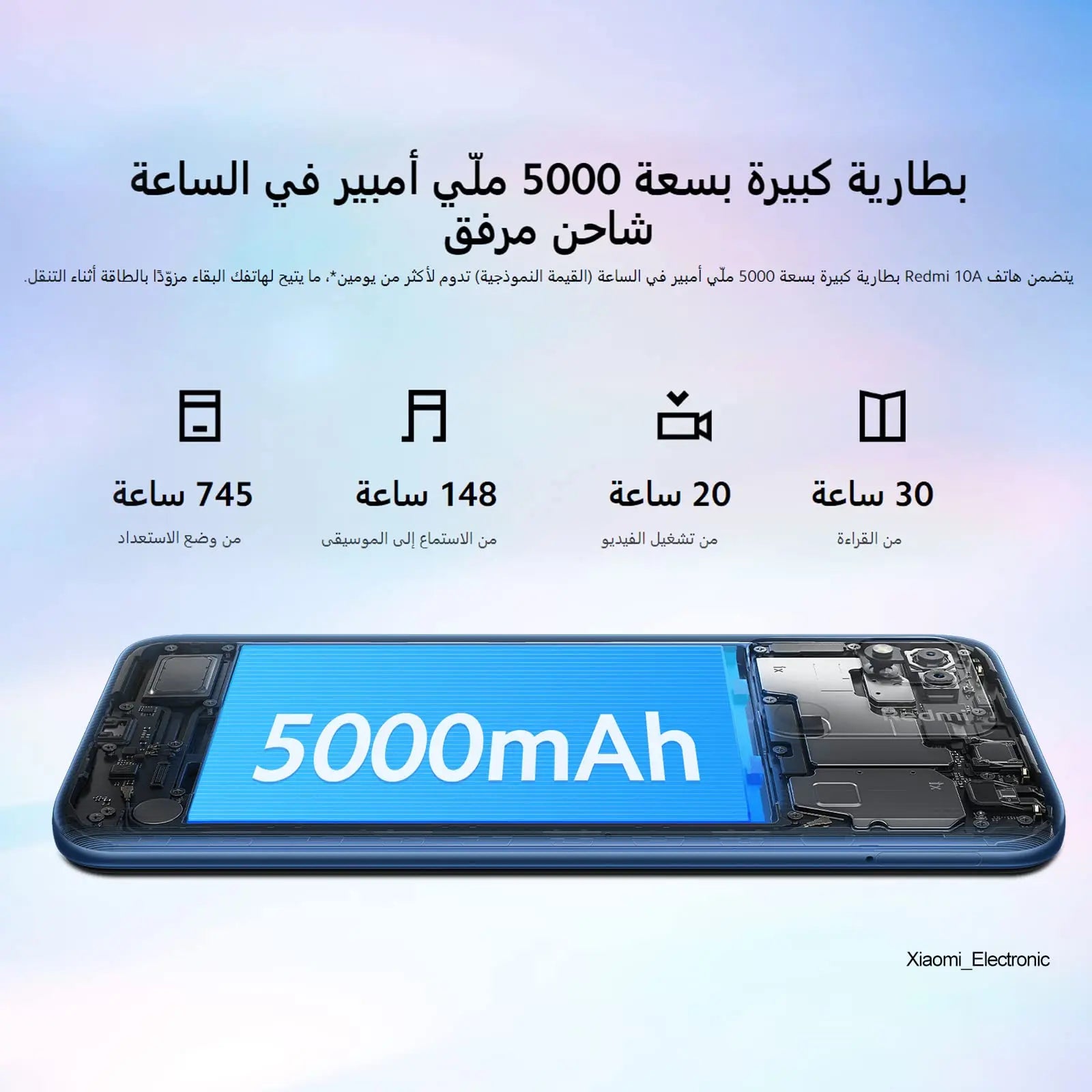 Xiaomi Redmi 10A Smartphone 2GB/32GB 6,53" Display 5000mAh 10W Fast Charging (Sky Blue) - La zona Apple