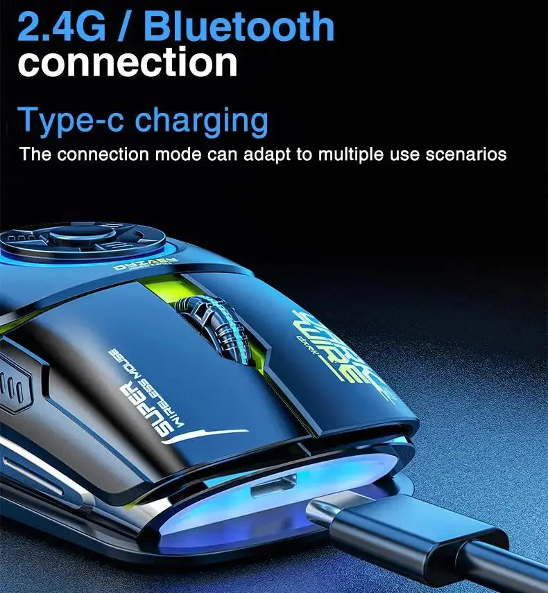 Raton inalámbrico H530 con cuatro modos de descompresión, giratorio, esports, RGBon - La zona Apple