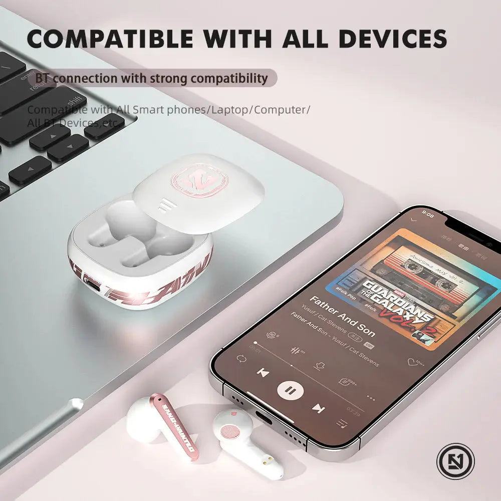 Auriculares inalámbricos Bluetooth con cubierta deslizante. - La zona Apple