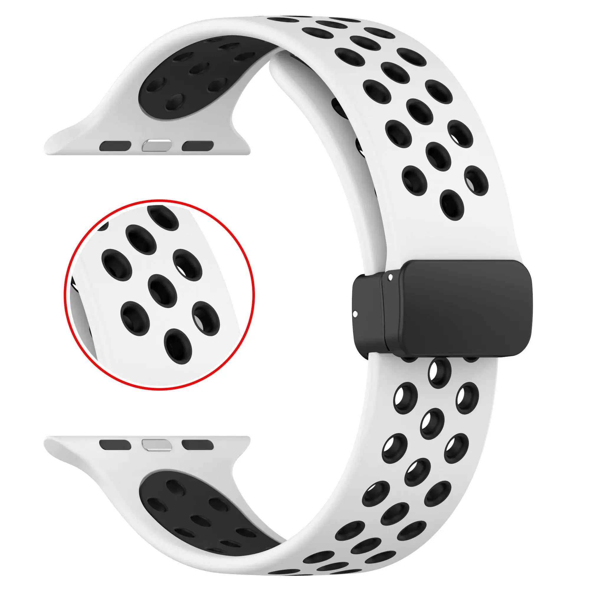 Banda magnética plegable D para Apple watch series 8 ultra 49mm 45mm 41mm 44mm 40m 42mm 38mm iWatch serie 7 6 se 5 - La zona Apple