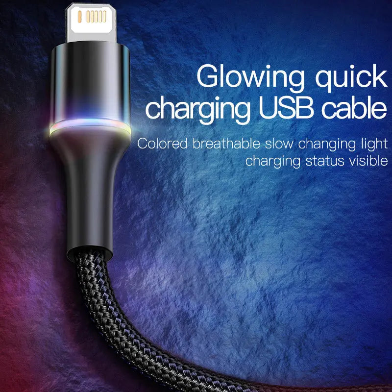 Cable de carga rápida USB para iPhone y iPad La zona Apple