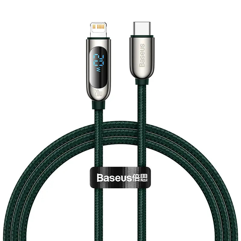 Cable USB tipo C de carga rápida para iPhone con pantalla Digital, 20W. alidrosip