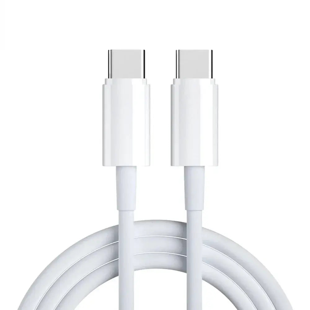 Cable Dual tipo C de carga rápida, Cable de nailon trenzado, USB C, 60W, para iPhone 15 Pro Max Plus, Xiaomi Poco, Samsung - La zona Apple