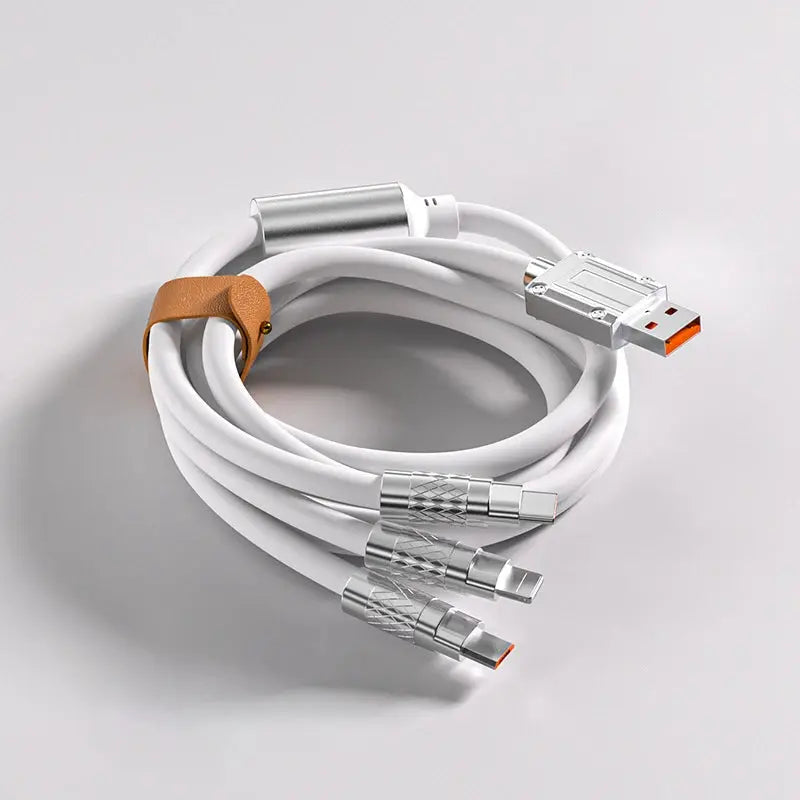 Cable Micro USB de carga rápida 3 en 1, 120W, para iPhone 14, 11 Pro Max, Xiaomi, Huawei, Samsung, USB tipo C a Lightning Data, Cable inalámbrico - La zona Apple