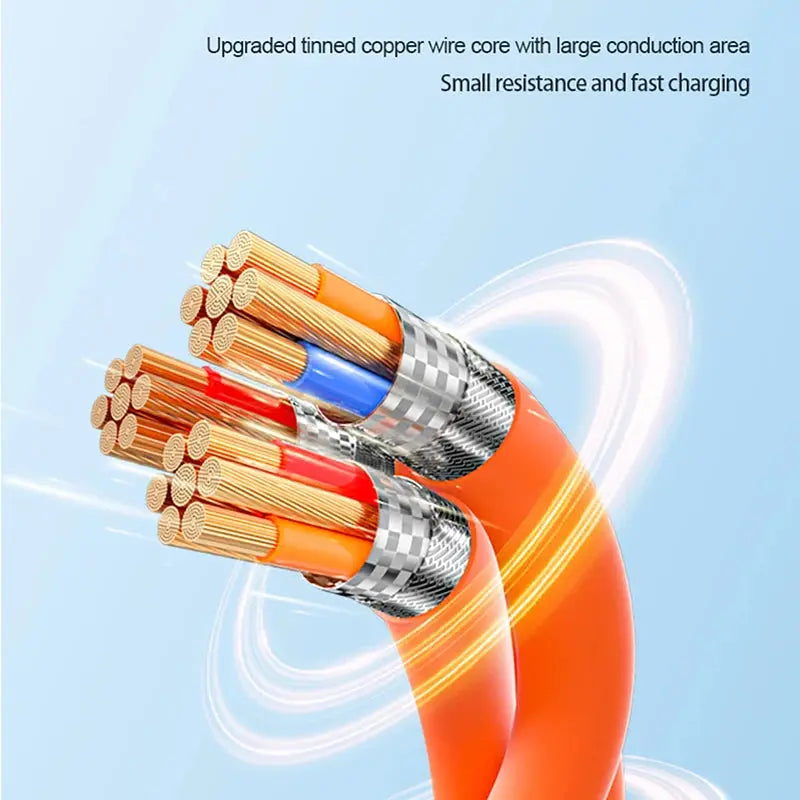 Cable Micro USB de carga rápida 3 en 1, 120W, para iPhone 14, 11 Pro Max, Xiaomi, Huawei, Samsung, USB tipo C a Lightning Data, Cable inalámbrico - La zona Apple