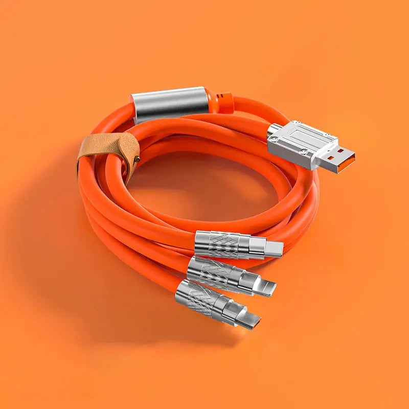 Cable Micro USB de carga rápida 3 en 1, 120W, para iPhone 14, 11 Pro Max, Xiaomi, Huawei, Samsung, USB tipo C a Lightning Data, Cable inalámbrico - La zona Apple