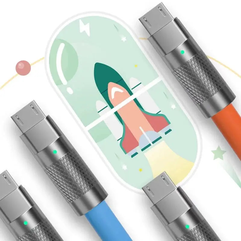 Cable Micro USB de carga rápida para teléfono móvil, accesorio Universal de aleación suave, 120W, 7A, para Android - La zona Apple