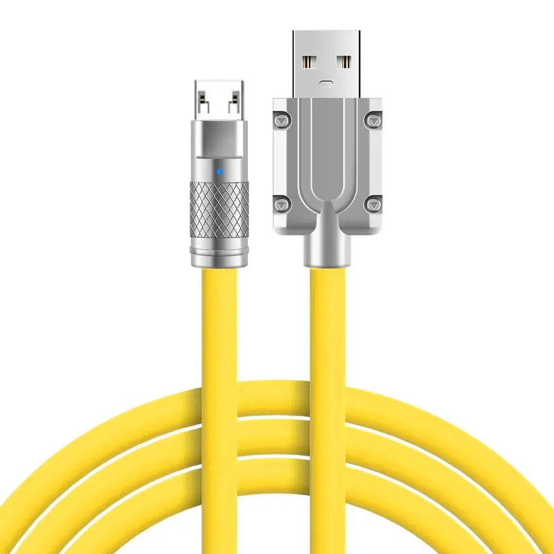 Cable Micro USB de carga rápida para teléfono móvil, accesorio Universal de aleación suave, 120W, 7A, para Android - La zona Apple
