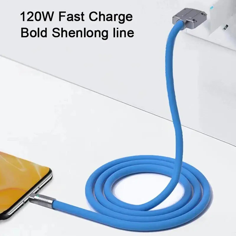 Cable Micro USB de carga rápida para teléfono móvil, accesorio Universal de aleación suave, 120W, 7A, para Android - La zona Apple