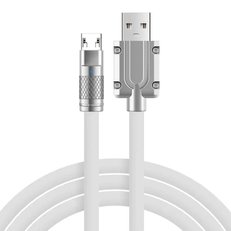 Cable Micro USB de carga rápida para teléfono móvil, accesorio Universal de aleación suave, 120W, 7A, para Android - La zona Apple