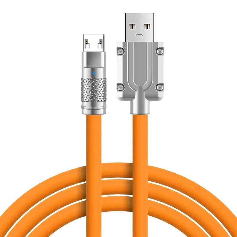 Cable Micro USB de carga rápida para teléfono móvil, accesorio Universal de aleación suave, 120W, 7A, para Android - La zona Apple