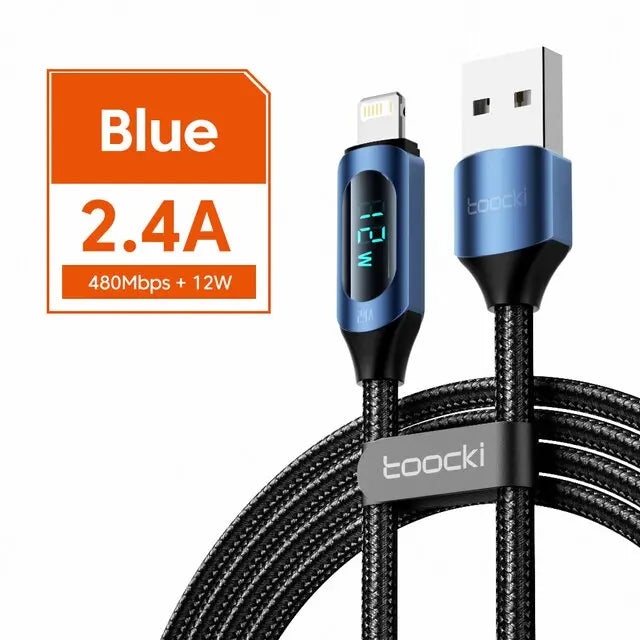 Cable carga rápida 36W USB tipo C a Lightning para iPhone iPad alidrosip