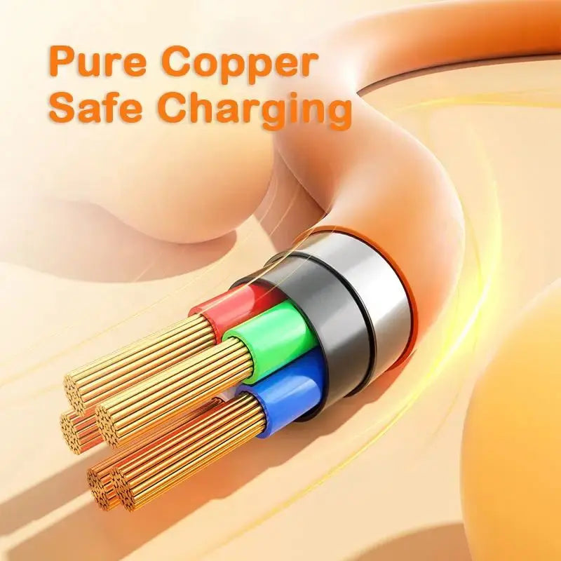 Cable USB de carga rápida 4 en 1, 100W, tipo C a USB C, Cable de iluminación para iPhone 15, 14, 13 Pro Max, Huawei, Xiaomi, PD - La zona Apple
