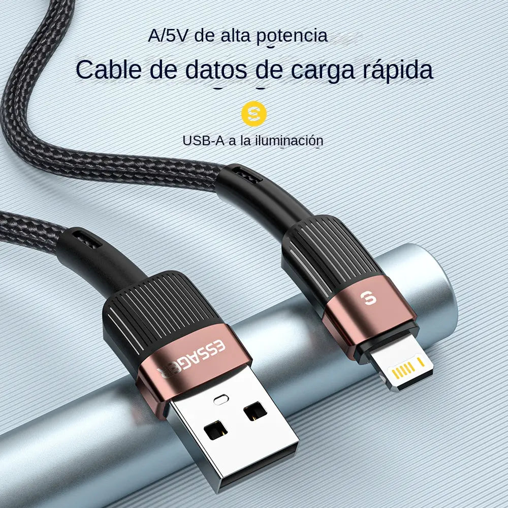 Cable de carga rápida ESSAGER USB a Lightning para iPhone alidrosip