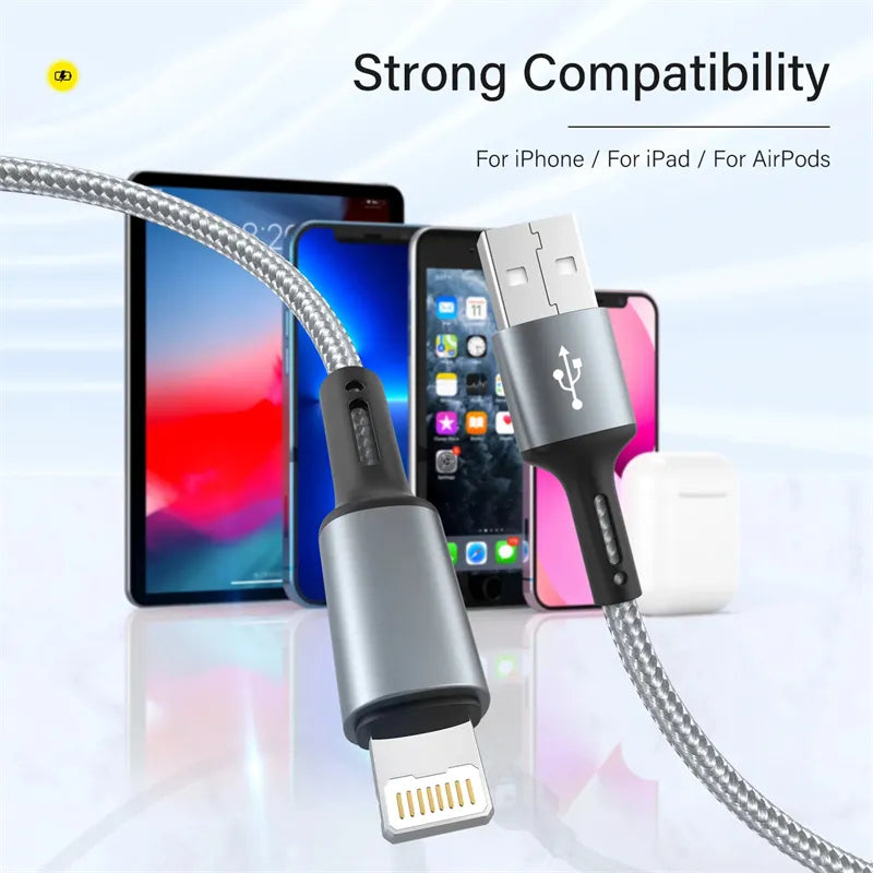 Cable USB de Carga Rápida para Teléfono Móvil: Carga Eficiente y Longitud Variada - La zona Apple