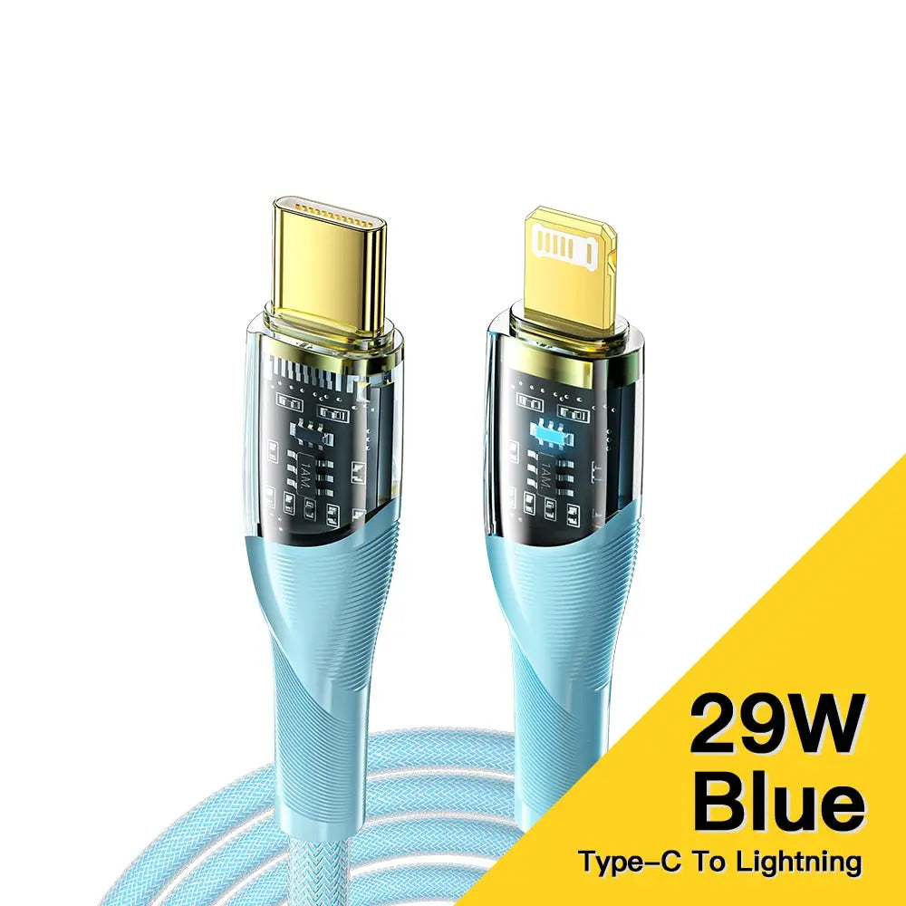 Cable de carga rápida PD 20W USB tipo C a Lightning para iPhone iPad MacBook alidrosip