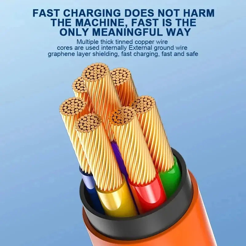 Cable USB tipo C de carga rápida para Xiaomi Redmi Honor, Cable de codo con rotación de 120 grados, cargador de teléfono, 180 W, 7A - La zona Apple