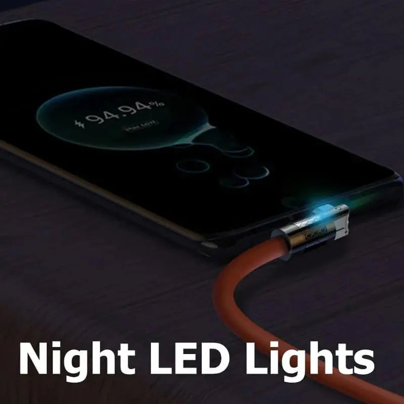 Cable USB tipo C de carga rápida para teléfono móvil, 120W, 7A, transferencia de datos para realme 11, Xiaomi, POCO y Huawei - La zona Apple
