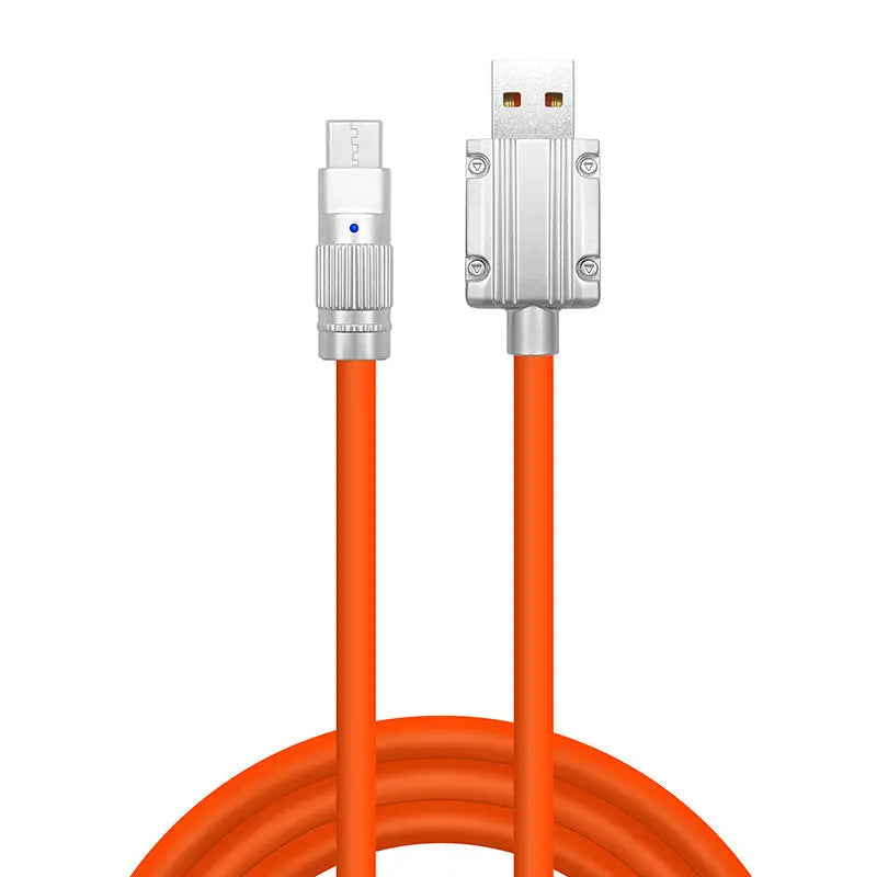 Cable de carga rápida de silicona líquida 120W, 6A para iphone y android ALIDROSIP