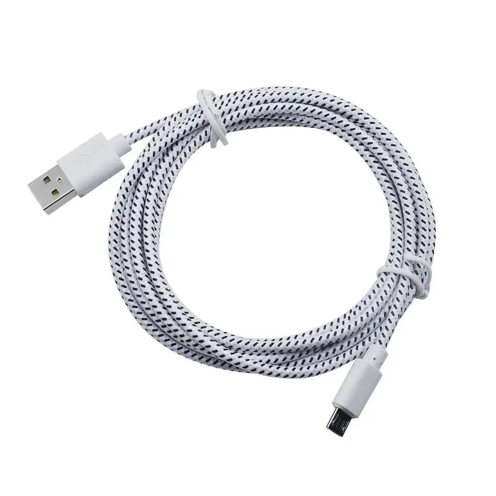 Cable micro USB de nailon para móvil, Cable micro USB trenzado de nailon, de 1m, 2m y 3m, para Samsung, HTC, Huawei, Xiaomi - La zona Apple