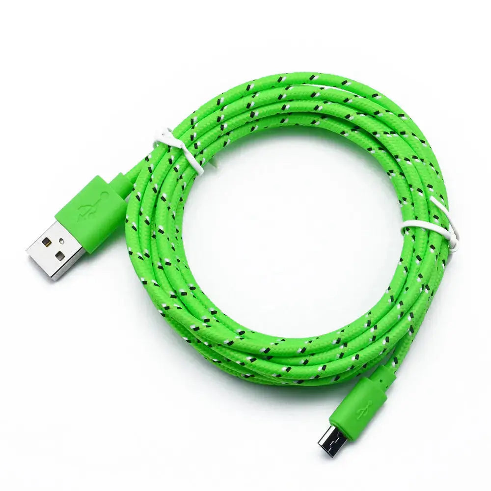 Cable micro USB de nailon para móvil, Cable micro USB trenzado de nailon, de 1m, 2m y 3m, para Samsung, HTC, Huawei, Xiaomi - La zona Apple