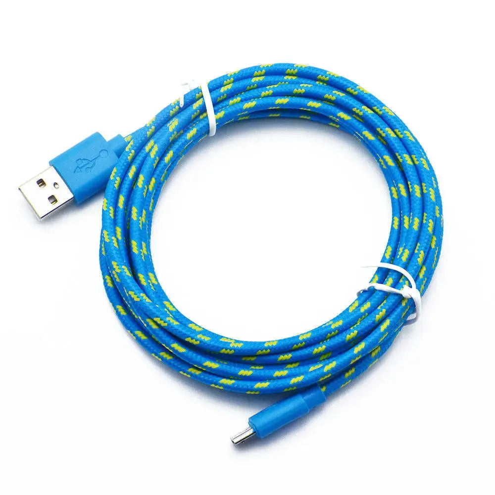 Cable micro USB de nailon para móvil, Cable micro USB trenzado de nailon, de 1m, 2m y 3m, para Samsung, HTC, Huawei, Xiaomi - La zona Apple